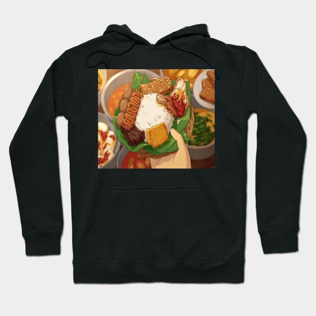 Asian Food Hoodie by artforrart